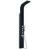 METAFORM Colonna Doccia Multifunzione Danubio, Alluminio, 15,5x46,5xh. 166,5 Cm Nera