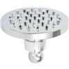 Sumsoctober Soffione doccia ad alta pressione da 10,2 cm, in ABS, per il risparmio idrico, ricambio portatile per acqua dura a basso flusso