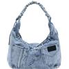 Desigual borsa a tracolla Jackdenim Matsue Shoulder Bag Denim Medium Light celeste