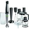 Braun MultiQuick 7- Frullatore a Immersione con Tecnologia SplashControl, ActiveBlade, Selezione di Velocità Precisa, Robot 1,5L, Tritatutto, Frusta, Bicchiere 600 mL, 1000W, Nero (MQ7087X)