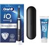 Oral-B iO 3 Spazzolino Elettrico, Nero, Testina, Custodia, Dentifricio | Testina di Ricambio per Spazzolino Elettrico, Ricaricabile, Custodia da Viaggio, Dentifricio Pro Expert