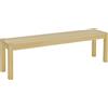 HOMCOM Panca da cucina in legno di pino per 3 Persone, 150Lx33x45cm, color legno|Aosom