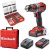 Einhell Te-Cd 18/50 Li-I Bl Trapano Avvitatore A Percussione A Batteria Powe X-Change 18 V, ‎Nero Rosso, ‎19 x 7.5 x 24 cm, 2.35 Kg