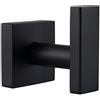 Angle Simple Gancio per asciugamani da bagno, Porta asciugamani da bagno in acciaio inossidabile, Portasciugamani da cucina, Gancio da parete per garage resistente, Gancio appendiabiti singolo nero