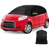 kswiown Copertura Mezza Compatibile con Citroen C1/Peugeot 108/Aygo 2005-2022 | Copertura Auto Impermeabile, Telone per Garage con Strisce Riflettenti, Protezione da Neve e Polvere