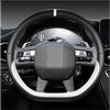 zfbh Coprivolante Auto per Citroen DS3 DS4 DS5 DS5 DS 5LS DS6 DS7 DS9 Copertura del Volante dell'automobile in Pelle Microfibra D Forma Coprivolante (Colore : 8)