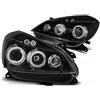 Renault Fanali anteriori per Renault Clio 3 05-09, colore: nero Angel Eyes