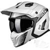 ILM Casco da Moto per Uomo e Donna Omologato ECE22.06 Modulare Jet Vintage Retrò Scooter ATV per Adulti con Visiera HS711