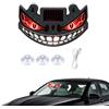 Sidaqi Occhio del diavolo solare a LED per finestrini dell'auto Luce per gli occhi | USB ricaricabile, sensore di luce e movimento ventosa luce ambientale interna wireless per avviso decorazione parabrezza auto