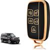 TOOMUME Cover Chiave Auto per Land Rover Range Rover Evoque Discovery 4 | Silicone Morbido, Antiurto, Anticaduta, Antigraffio, Custodia Protettiva Chiave per Sport Velar Jaguar F-Pace E-Pace XF XE