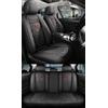 NOBQUA Coprisedili Auto Universali per 5 Posti in Vera Pelle-Compatibili con MG HS/ZS BYD Atto 3 / Seal/Tang - Impermeabili, Antiscivolo-Set Completo per SUV e Berlina