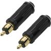 LGYUWER 2 adattatori per accendisigari da 12 V, per moto BMW, fai da te, DIN Hella, maschio, spina Powerlet, spina europea per accendisigari, compatibile con moto, colore nero (1)