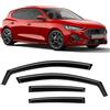 GEARCELL Deflettori antivento, parasole compatibili con Ford Focus MK4 2018-in poi 5 porte Hatchback/Berlina, parasole laterale con canale integrato, antiriflesso, deflettori per finestrini