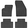 FROGUM 0940 Tappetino in Gomma nero anteriore e Posteriore Compatibilità con VOLVO V50 545 C30 533 S40 II 544