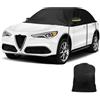 kswiown Copertura Mezza Compatibile con Alfa Romeo Stelvio 2017-2025, Copertura Auto Impermeabile, Telone per Garage con Strisce Riflettenti, Protezione da Neve e Polvere
