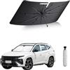 ASZSK Parabrezza Parasole Compatibile con VW Tiguan 2 2016-2023 Hyundai Tucson NX4 2022-2025, modello aggiornato con custodia, blocco UV parabrezza parasole
