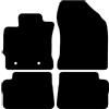 Kovvar DuoGrip Tappetini in gomma per Toyota Auris | 2013-2019 | 4 pezzi | Superficie in gomma 5 mm (TPE) | Versione: Hatchback / Touring Sports | Su misura | Antiscivolo | Ideale con scarpe bagnate
