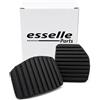 Esselle Parts Copripedali per Citroen C3 MK2 Cambio Manuale, Set Pedaliera in Gomma Antiscivolo, Copri Pedali Freno e Frizione ad Incastro Plug & Play, Resistenti all'Usura, Nero