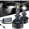 Teguangmei H1 LED Lampadine, 30000LM 160W CanBus Senza Errori 6000K Super Brillante Bianca Fari Abbaglianti e Anabbaglianti Auto Kit Sostituzione Lampada Alogena, Plug & Play, Confezione da 2