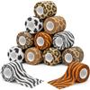 Tigratigro 12 Rotoli Benda Elastica Autoadesiva Coesiva | Realizzata in Tessuto Non Tessuto per Pronto Soccorso | Nastro Sportivo per Mani, Polsi, Caviglie, Braccia e Zampe Animali (Animal,5cm x4.5m)