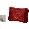 Casa Italia Scaldacuore Borsa Acqua Calda Elettrica Luxury Rosso