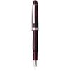 PLATINUM Century - Penna stilografica giapponese #3776 - Rodio Bourgogne EF/rosso, 0,24-0,28 mm, realizzata a mano, in oro 14 carati, con confezione regalo/penna stilografica