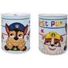 My sweety pop - Salvadanaio in metallo Paw Patrol bianco - Scuola - Contenitore per monete - 12 cm - Idea regalo