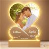 witfox Cornice con Foto Personalizzata, Regalo di San Valentino per Fidanzato e Fidanzata, Regalo Foto per Anniversario per Lui e Lei, Portafoto Personalizzato Uomo Donna