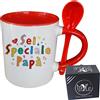 My Custom Style Tazza Rossa+cucchiaino#papà-SpecialePapà#325ml