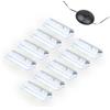 kalb Material für Möbel kalb | Illuminazione LED per bordi in vetro Ambilux Clip trasparente 3000 K 5000 K 1-10 set 4-10 mm interruttore a pedale in vetro espandibile per dimmer/controller