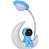 Fituenly Piccola Lampada Notturna Astronauta Figurine Lampada da Tavolo in Resina Luna Pianeta Luce Night Resina Spazio Uomo Fumetto Camera da Letto Lampada Camera da Letto