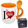 My Custom Style Tazza Arancio+cucchiaino#papà-LovePapà1#325ml