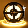 Wisada Collegamento a AC220-240V Striscia COB, taglio ogni 10 cm, nastro adesivo COB interno con spina, 240 LED/m Striscia LED super luminosa flessibile CRI≥85 per Natale (Bianco caldo, 3 m)