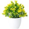 ComfyHarbor Vaso da fiori artificiale realistico, 20 cm, decorazione per piante in seta | Petali di seta realistici, plastica per stelo, altezza 20 cm, rosa, viola, rosso, bianco, giallo, blu, uso interno