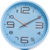 Il Gruppone Passione Casa Orologio da Parete 20 cm Moderno Design Minimalista con Numeri in Rilievo e Lancette Decorative Disponibile Azzurro/Rosa - Azzurro