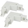 A2ZWORLD 2 Pezzi Connettore Giunto Angolare Forma L, Lato Sinistro Colore Bianco, Per Sistema Binario Trifase