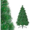 VA-Cerulean - Albero di Natale artificiale, ignifugo, montaggio rapido, con supporto (aghi verdi con effetto neve, 120 cm)