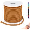 CAMAL Cordoncino in nylon cerato da 3 mm, filo cerato per bracciali, 5 m, cordoncino in pelle cerato da 3 mm, filo per gioielli fai da te, macramè, gioielli (arancione giallo)