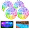 idyl light Luci sommergibili ricaricabili per piscina, con telecomando, impermeabili, ricarica subacquea, funzionamento a batteria, LED che cambia colore, con magnete, luci galleggianti, decorazione