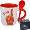 My Custom Style Tazza Rossa+cucchiaino#papà-Dad#1#325ml