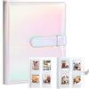 Amimy 128 tasche Album fotografico per Fujifilm Mini LiPlay 11 12 9 8+ 8 7S fotocamera istantanea, per Polaroid SnapTouch PIC-300 Z2300 Mint Zip (Argento magico)