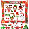 AIYONG Cornice per Foto Gonfiabile Natale con 32 Puntelli Decorazioni Natalizie per Foto Cornice Gonfiabile per Selfie Natalizia Photo Booth natale Adatto per Decorazioni Selfie per Feste di Natale