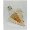 SLLART LAMPADA LAMPADINA LED E27 DECORATIVA VINTAGE LUCE 2500K FORMA PIRAMIDE DIAMANTE A PUNTA PRISMA BIANCO CALDO 220V