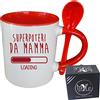 My Custom Style Tazza Rossa+cucchiaino#Mamma SuperPoteri2#325ml