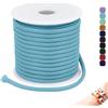 CAMAL Cordoncino in nylon cerato da 3 mm, filo cerato per bracciali, 5 m, cordoncino in pelle cerato da 3 mm, filo per gioielli fai da te, macramè, gioielli (azzurro)
