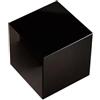 Fengtaike Ossidiana nera a forma di cubo, pietra di cristallo perfetta per meditazione, yoga, bilanciamento dei chakra (4 cm)