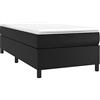 vidaXL Struttura Letto a Rete a Molle Nero 80x200 cm in Similpelle