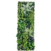 Generico Pannello murale verde artificiale 40 x 120 cm, parete di erba artificiale con fiori, tappeto di verde componibile per fondali di matrimoni, vetrine, pareti di casa e decorazioni per eventi (B)