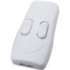ＡＷＨＡＯ Interruttore a Pulsante Lampada Da Terra Compatta Doppio Controllo Start Stop Alimentazione Notturna Interno Esterno Bagno, Bianco