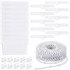 HAGOT Tende Verticali a Lamelle Accessori, 10 Pesi inferiori, 10M catena, 10 Ganci Superiori, 10 Connettori per Catena, 89 mm